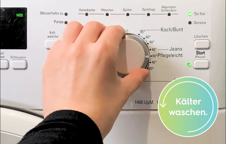 Spare bis zu 66 % deiner Energiekosten durch kühleres Waschen